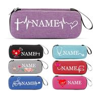 Custodia per stetoscopio personalizzata, Custodia per stetoscopio con nome personalizzato per dottori, assistenti medici, Custodia da viaggio leggera e rigida, Regalo per la settimana degli infermieri