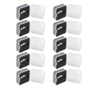 Custodia per stilo per custodia Phono e ago AT3600L con struttura in PVC trasparente per la sicurezza, set da 5 pezzi (10 pezzi)