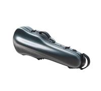 Custodia per strumento violino Custodia Per Violino 4/4-3/4 Custodia Rigida In PC Composito Ultraleggera Grigio Scuro Blu Con Cuscino Per Il Collo Rimovibile Fornita Con Sacchetto Regalo
