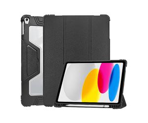 CUSTODIA PER TABLET ACCEZZ Rugged Trifold Bookcase, 11", vera pelle, chiusura magnetica