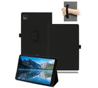 Custodia per tablet Acer Iconia Tab V11-21M da 11,9 pollici, in pelle PU, con supporto pieghevole, cinturino da polso toergy e portapenne, colore nero