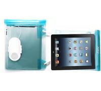 CUSTODIA PER TABLET ADJ H20 impermeabile IPX4 con speaker, universale per smartphone e tablet, Blu