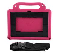 Custodia per tablet antiurto per HD 8/8 Plus 2020, custodia protettiva in EVA adatta ai bambini con supporto retrattile e maniglia rimovibile, cover resistente alla polvere e (Rosa Rossa)