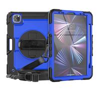 Custodia per tablet Apple iPad Air 11 2026/2025/2024 Hybrid 360 gradi tracolla D-blu