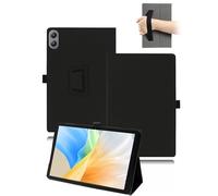 Custodia per tablet Blackview LINK 2 da 8,68 pollici, custodia protettiva in pelle PU, con portapenne e passante per mano, colore: nero
