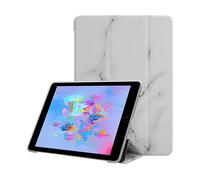 Cadorabo Custodia per tablet compatibile con Apple iPad MINI/MINI 2 / MINI 3 / MINI 4 / MINI 5 - Design Marmo Bianco - Coperchio protettivo ultra sottile in silicone TPU flessibile, funzione stand