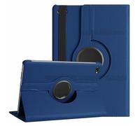 Custodia Per tablet compatibile con Huawei MediaPad M5 Lite 10 da 10,1 pollici, custodia pieghevole in pelle PU stile litchi BAH2-W19/L09/W09(Navy Blue)