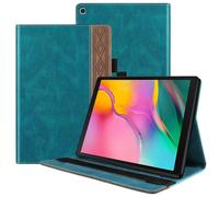 Custodia per tablet compatibile con Samsung Galaxy Tab A 10.1, modello 2019 T510, in pregiata pelle PU con supporto, colore verde.