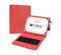 Subblim Custodia con tastiera per tablet 10,1–11" tasti grandi USB/USB-C chiusura magnetica rossa