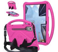 Custodia per tablet, custodia compatibile con Lenovo Yoga Tab Plus / Yoga Pad Pro 2025/2024 custodia tablet EVA leggero con cinturino regolabile, manico antiurto e custodia protettiva portatile (rosso