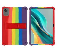 Custodia per tablet DOOGEE T36 da 12", in morbido silicone, regolabile, adatta ai bambini, con supporto per PC (arcobaleno)