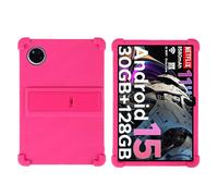 Custodia per tablet DOOGEE Tab A9+/ A9 Pro+ da 11 pollici, adatta ai bambini, antiurto, in morbido silicone, antiurto, protettiva, con supporto regolabile (rosa)