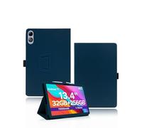 Custodia per tablet DOOGEE TAB G6 MAX da 13,4 pollici, yystao in pelle PU, compatibile con DOOGEE Tablet G6 MAX - Cinghia da polso, design completamente avvolgente pelle testurizzata blu