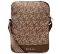 Custodia per tablet Guess GCube a righe marroni da 10 pollici