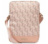Custodia per tablet Guess GCube da 10" a righe, colore rosa.
