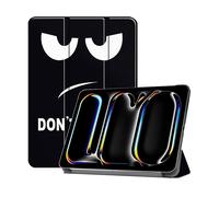 CUSTODIA PER TABLET IMOSHION Design Trifold Bookcase Don't touch - 11", similpelle, chiusura magnetica