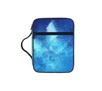 Custodia per tablet leggera con stampa a farfalla e stelle, blu, resistente, per la chiesa, la scuola, i viaggi
