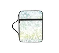 Custodia per tablet leggera con stampa di alghe verdi e blu marino, custodia per il trucco resistente, astuccio per la scuola e i viaggi in chiesa