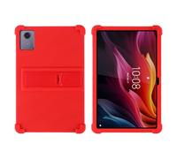Custodia per tablet Lenovo Tab K11 Plus 11,5" TB-352FU/TB-352XU - Custodia protettiva antiurto in silicone morbido antiurto con supporto regolabile per PC (rosso)