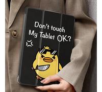 Custodia per tablet "Non toccare il mio tablet" compatibile con Samsung Galaxy Tab/iPad, iPad 9a/8a/7a generazione 10.2 pollici, custodia per nuovo iPad 10a generazione, con risveglio/standby automati