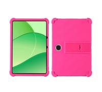 Custodia per tablet OnePlus Pad Lite da 11 pollici, modello OPD2419/2417, adatta ai bambini, antiurto, in morbido silicone, antiurto, con supporto regolabile per PC, colore rosa