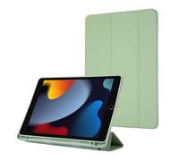 Custodia per tablet PC, custodia per iPad da 10,2 pollici 2021/2020/2019, custodia per iPad di 9a/8a/7a generazione con portapenne, custodia intelligente con supporto a tre volte con retro in morbido
