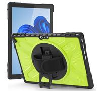Custodia per tablet PC, custodia per tablet compatibile con Microsoft Surface Pro 7/6/5/4/Pro 7+ 12,3 pollici - Custodia protettiva robusta con cavalletto rotante, maniglia e supporto antiurto (Yellow