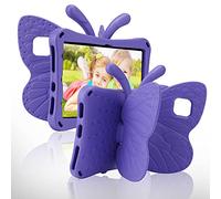 Custodia per tablet per iPad 10.2 per bambini, iPad 10.2 7 8 9, con funzione cavalletto, in EVA, protezione completa, antiurto, resistente ai bambini, iPad 7, 8, 9, iPad 10.2, custodia per tablet per bambini e ragazze, regalo (viola)