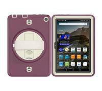 Custodia per tablet per Kindle Fire HD 8/8 Plus per bambini ebook Cover con tracolla girevole a 360°
