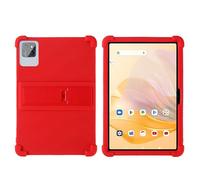Custodia per tablet PRITOM Tab 11/Tab 12 da 10,1 pollici con cavalletto per PC, in morbido silicone, lavabile, con angoli ispessiti, antiurto, colore: rosso