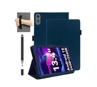 Custodia per tablet TABWEE T60 pro da 13,4 pollici, daunke antiurto con slot per penna, impermeabile, antigraffio, supporto multi-angolo, con cinturino da polso, sottile e durevole, blu