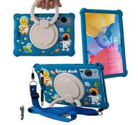 Custodia per tablet TCL Tab 10 5G da 10,1 pollici/TCL Tab 10S 9081X/9080G/9183W, custodia morbida anti-stress in silicone con supporto girevole, portapenne, tracolla e penna per TCL Tab 10,1 pollici