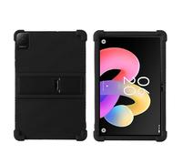 Custodia per tablet TCL Tab 10L Gen 4 da 10,1 pollici 2025 con cavalletto per PC, silicone morbido, lavabile, custodia antiurto con angoli ispessiti, nera