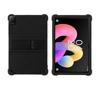 Custodia per tablet TCL Tab 10L Gen4 10.1" 8483A - Custodia protettiva per bambini in silicone antiurto morbido antiurto con supporto regolabile per PC (nero)