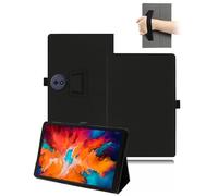 Custodia per tablet TCL TAB A1 Plus da 12,2 pollici, in pelle PU, con supporto pieghevole, cinturino da polso toergy e portapenne, nero
