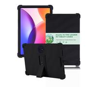 Custodia per tablet TCL TAB A1 Plus da 12,2 pollici, morbida copertura in silicone, con supporto pieghevole, facile da urti, antigraffio, protezione completa, colore nero