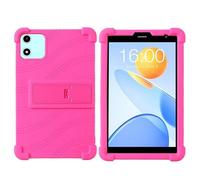 Custodia per tablet Teclast P50 Mini da 8,6", Alldocube iPlay 60 Mini da 8,7", con cavalletto per PC, in morbido silicone, lavabile, con angoli ispessiti, antiurto, rosa