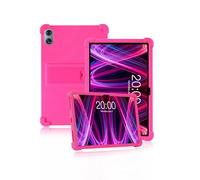 Custodia per tablet Teclast T60 Plus da 12", in morbido silicone con supporto antiscivolo, antiurto e resistente alle cadute, rosa