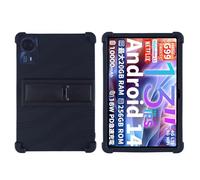 Custodia per tablet Teclast T65 Max Android 14 da 13 pollici, adatta ai bambini, antiurto, in morbido silicone, antiurto, con supporto regolabile in policarbonato, colore nero