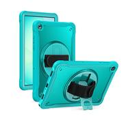 CUSTODIA PER TABLET WIGENTO Galaxy Tab A11 Plus, 360°, plastica e silicone, turchese