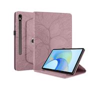 CUSTODIA PER TABLET WIGENTO Galaxy Tab S10 FE Plus - similpelle con motivo ad albero, rosa