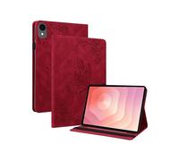 CUSTODIA PER TABLET WIGENTO Galaxy Tab S11, motivo farfalla, pelle sintetica, a libro