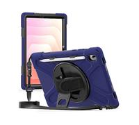 CUSTODIA PER TABLET WIGENTO ibrida con supporto a 360 gradi e tracolla, plastica e silicone