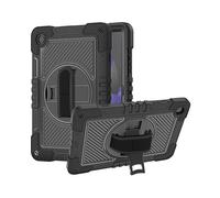 CUSTODIA PER TABLET WIGENTO ibrida da esterno con cinturino di presa, plastica e silicone, tracolla