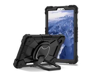 CUSTODIA PER TABLET WIGENTO Outdoor Hybrid con anello di supporto / tracolla, plastica e silicone