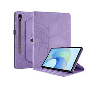 CUSTODIA PER TABLET WIGENTO per Galaxy Tab S10 FE Plus 10,5" in pelle sintetica con motivo ad albero e rotazione 360°