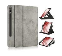 CUSTODIA PER TABLET WIGENTO rotante 360° per Samsung Galaxy Tab S9 / S9 FE fino a 12", plastica/silicone/pelle sintetica