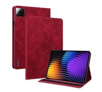 Custodia per tablet Xiaomi Pad 8/8 Pro/Pad 7/7 Pro, motivo farfalla, rosso