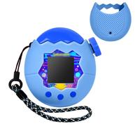 Custodia per Tamagotchi Paradise Custodia in Silicone Morbido, Protettiva Skin per Virtual Pet Game Machine con Cordino Staccabile Porta Anti-Goccia Portatile, Blu