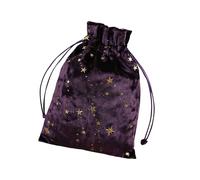 Custodia per tarocchi, borsa in velluto Oracle per carte di credito, borsa per tarocchi in peluche, portatile, con coulisse, multifunzionale, per rune, feste, Natale, Viola, Refer to